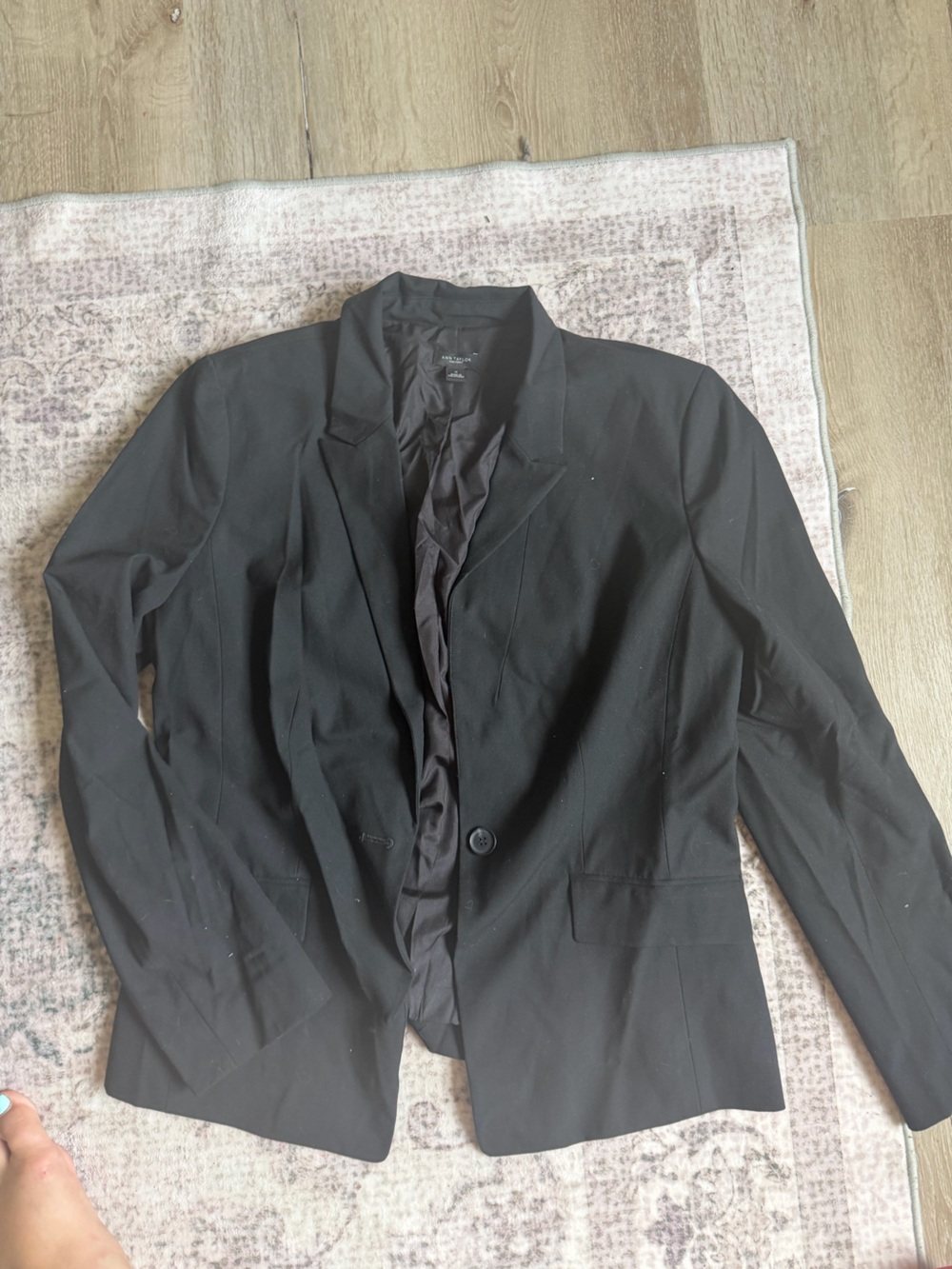 Ann Taylor Black Women's Single-Button Blazer